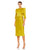 Cocktail Dresses Cocktail Metallic Midi Dress Chartreuse