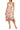 Cocktail Dresses Printed Floral Midi Cocktail Dress Ivory Multi