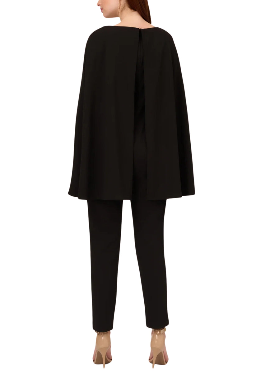 Jumpsuit Long Formal Capelet Jumpsuit Black