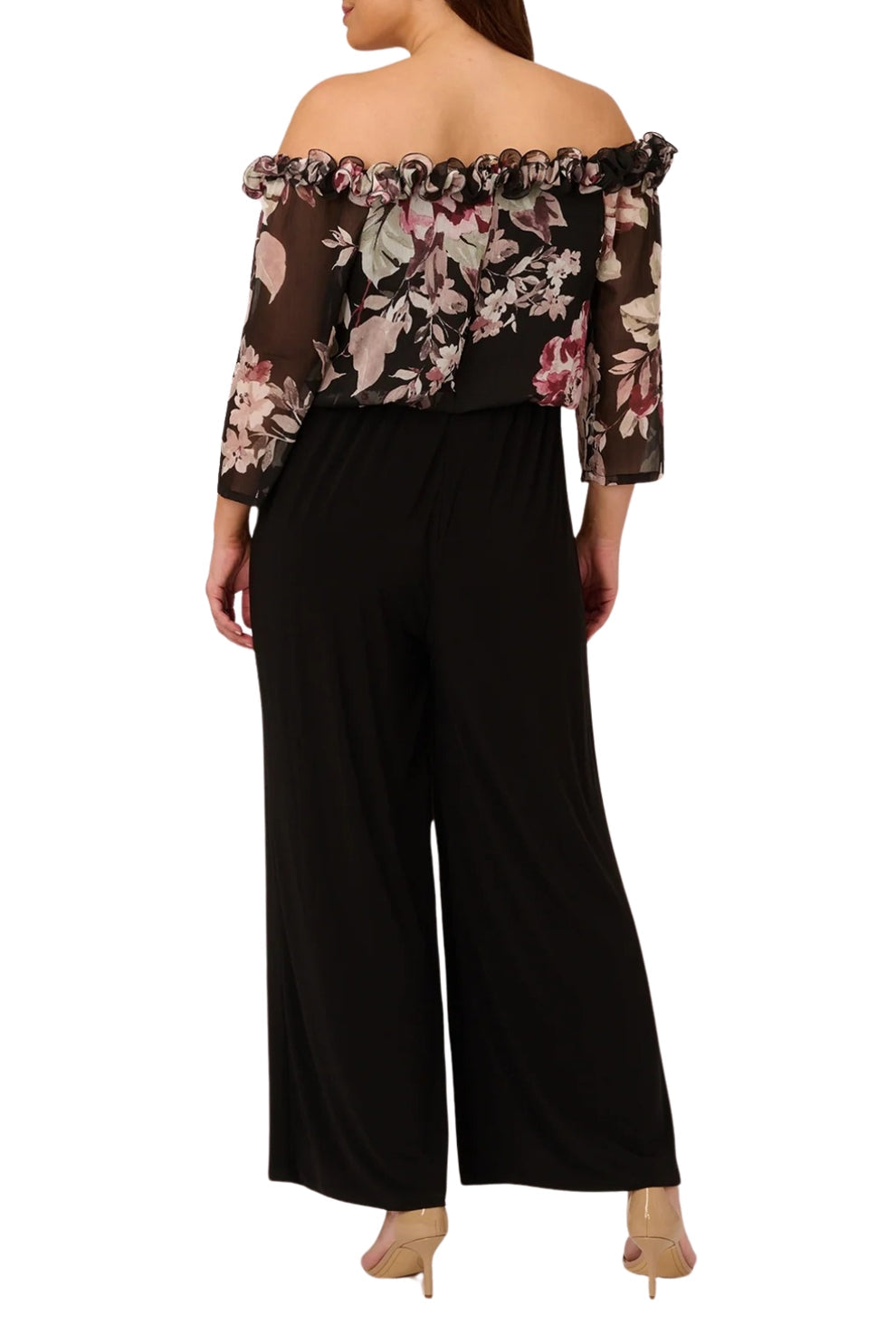 Jumpsuit Long Plus Size Formal Jumpsuit Black Multi