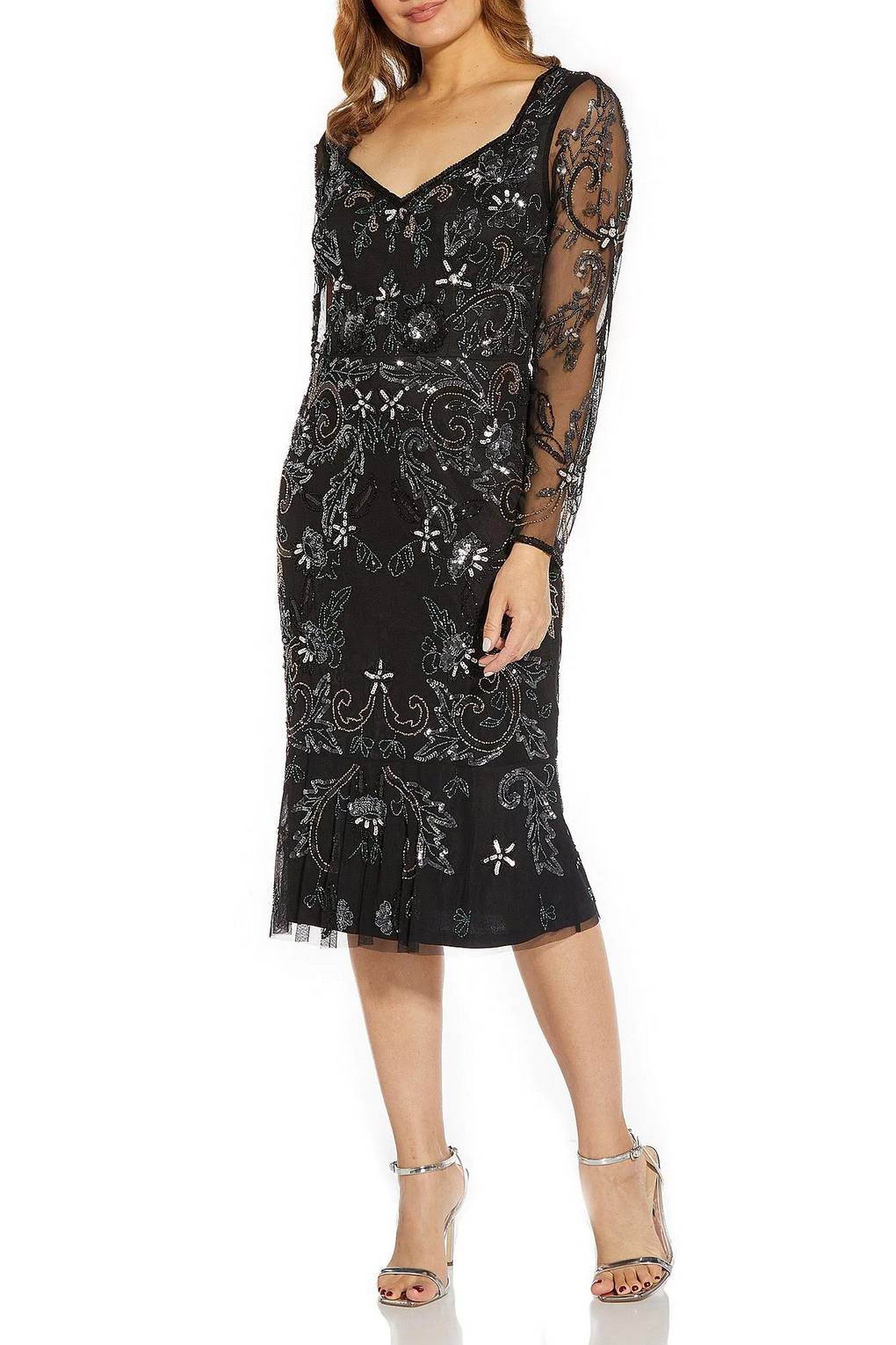 Adrianna Papell AP1E209159 Black Multi 2 Sale
