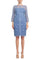 Cocktail Dresses Beaded Short Cocktail Fitted Dress French Blue