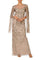 Formal Dresses Beaded Long Formal Evening Cape Dress Platinum