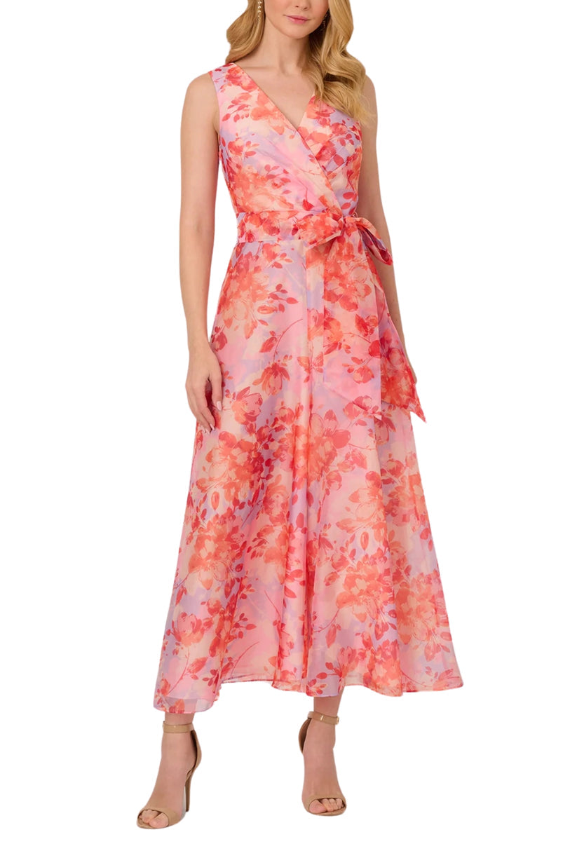 Jumpsuit Long Floral Formal Wide Leg Jumpsuit Peri Coral Multi