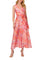 Jumpsuit Long Floral Formal Wide Leg Jumpsuit Peri Coral Multi