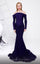 Formal Dresses Mermaid Long Formal Corset Evening Dress Blue