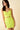 Cocktail Dresses Short Spaghetti Strap Front Cutout Bodycon Mini Dress Lime Yellow