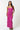 Formal Dresses Long Spaghetti Strap Floral Print Maxi Dress Magenta