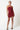 Cocktail Dresses Short Strapless Twisted Front Bodycon Dress Crimson