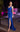 Prom Dresses Fitted Formal Glitter Slit Prom Dress Royal