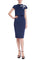 Prom Dresses Short Beaded Midi Cocktail Dress Navy