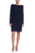 Cocktail Dresses Short Velvet Lace Cocktail Dress Navy