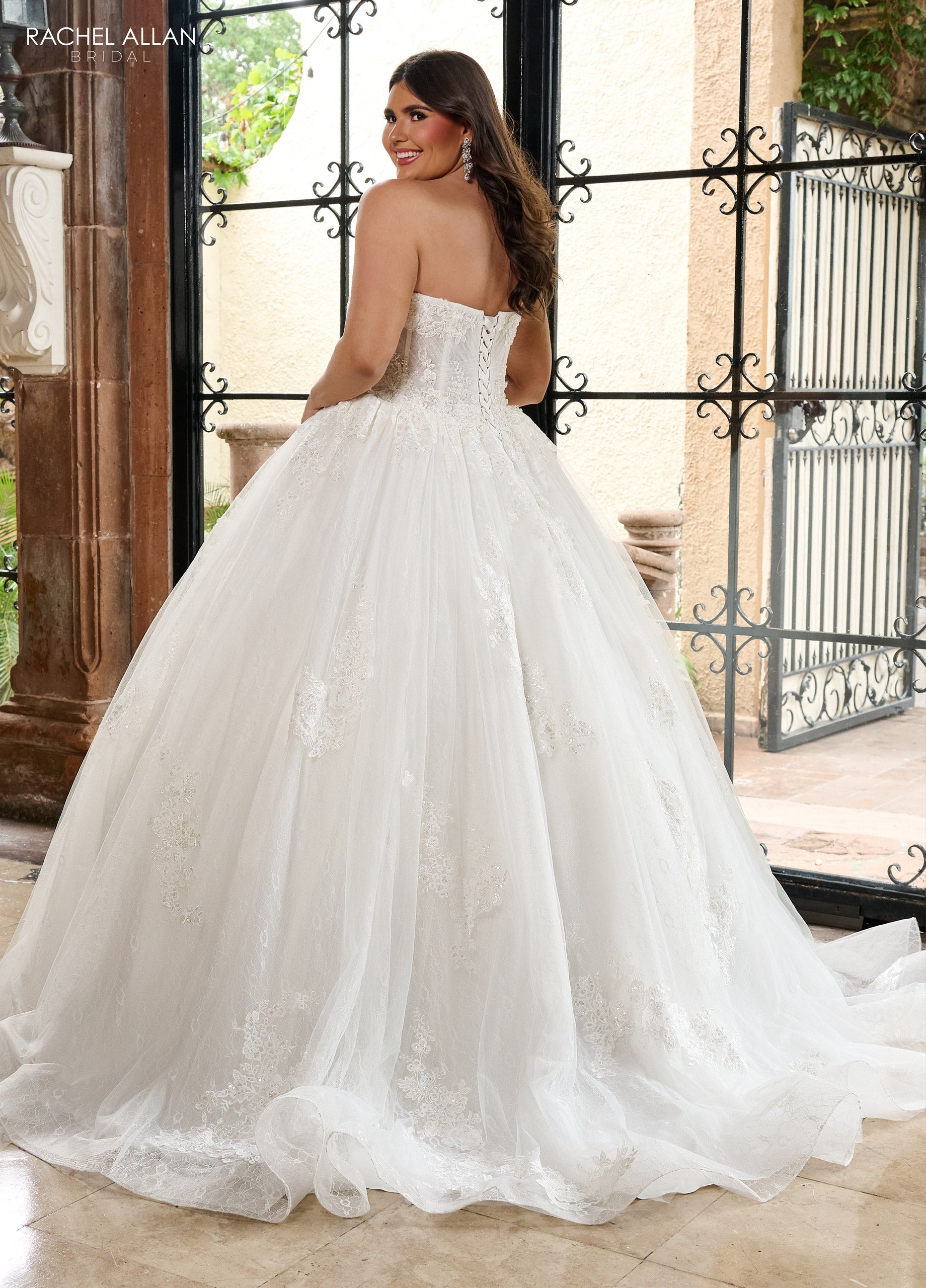 Wedding Dresses Long Floral Beaded Wedding Dress White