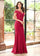 Formal Dresses Fitted Long Layered Mermaid Formal Dress Burgundy