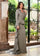 Mother of the Bride Dresses Long Ruched Gown Formal Mother of the Bride Dress Granite