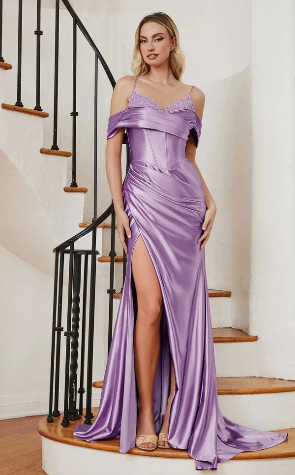 LaDivine CC2197C Plus Size Long Fitted Evening Gown