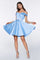 LaDivine CD0140 Short Off the Shoulder Graduation Dress