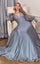 LaDivine CD0183 Full Sleeve Long Formal Dress