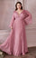 LaDivine CD242C Plus Size Long Formal A Line Dress