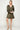 Cocktail Dresses Long Sleeve Leopard Print Satin Dress Olive