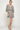 Cocktail Dresses Short V Neck Printed Ruffled Dress Taupe/Black