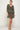 Cocktail Dresses Short Leopard Print Ruffled Dress Black