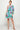 Cocktail Dresses Short One Shoulder Tropical Print Dress Seafoam/Fuchsia
