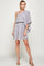 Cocktail Dresses Printed One Shoulder Short Dress Grey