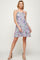 Cocktail Dresses Short Printed Spaghetti Strap Mini Dress Lavender/Multi