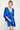 Cocktail Dresses Short V Neck Pleated Satin Dress Royal