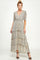 Formal Dresses High Low V Neck Tiered Dress Champagne