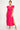 Formal Dresses Long V Neck Side Slit Maxi Dress Fuchsia
