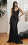 LaDivine CDS417 High Slit Sexy Prom Dress