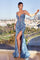 Prom Dresses Long Formal Fitted Sequin Prom Dress Azure