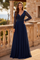 Beaded Long Sleeve Mother of the Bride Dress