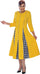 Cocktail Dresses Midi Long Sleeve Cocktail Dress Yellow