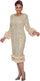 Plus Size Dresses Plus Size Sequin Mother of the Bride Ruffle Dress Yellow