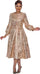 Mother of the Bride Dresses Metallic  Mother of the Bride Belt Dress Pink/Gold