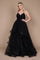 Sparkling Spaghetti Strap Long Formal Ball Gown – Black