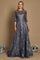 Long Formal Lace Evening Dress – Black
