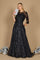 Long Formal Lace Evening Dress – Black