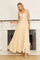 Long Sleeve Chiffon Formal Evening Dress – Black