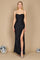 Long Corset Back Fitted Black Prom Dress Black – Black