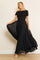 Chiffon Short Sleeve Mother Of The Bride Evening Dress – Charcoal