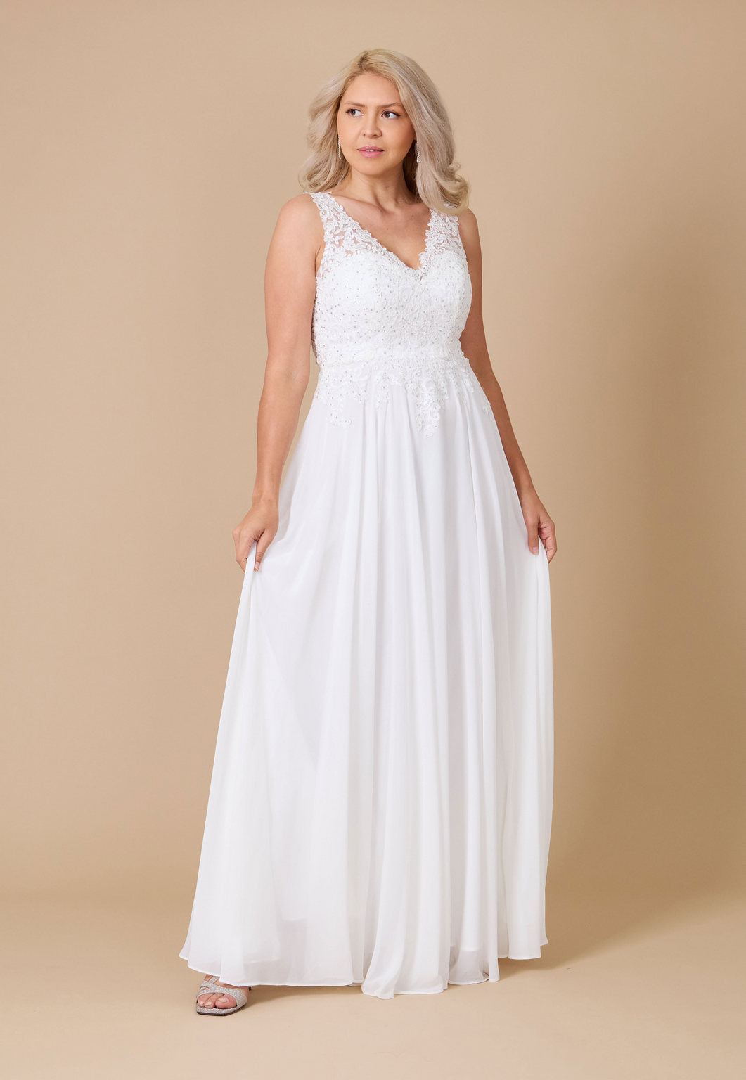 Sleeveless Long Formal Dress Plus Size Evening Gown – Plum