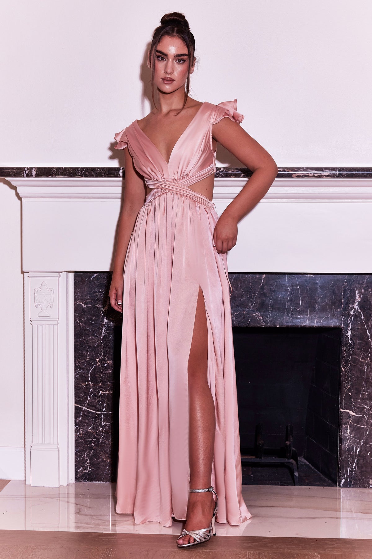 Long Prom Dress Cut Out Low Back – Royal Blue