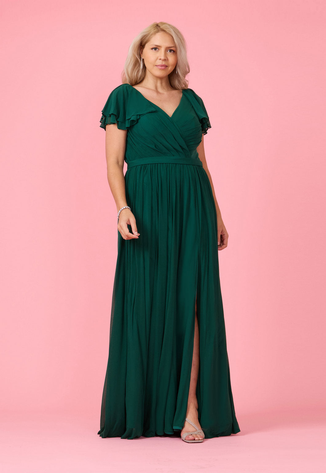 Short Sleeve Formal Mother of the Bride Dress – Royal