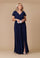 Short Sleeve Formal Mother of the Bride Dress – Black