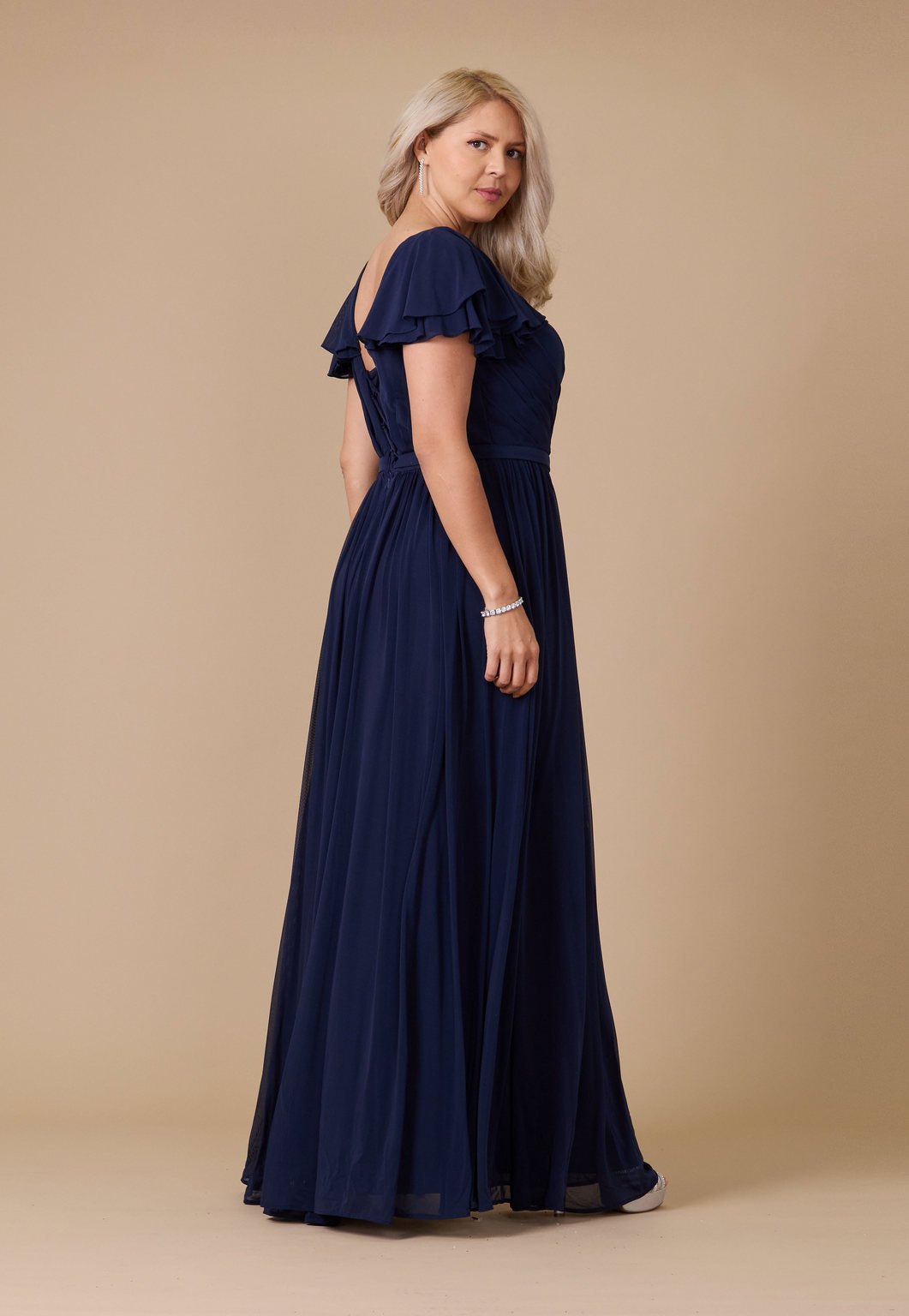 Short Sleeve Formal Mother of the Bride Dress – Black