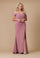 Formal Dresses Long Formal Off The Shoulder Wrap Evening Dress Mauve